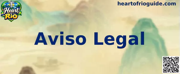 Aviso Legal do Portal Heart of Rio