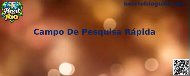 Campo De Pesquisa Rápida Heart of Rio